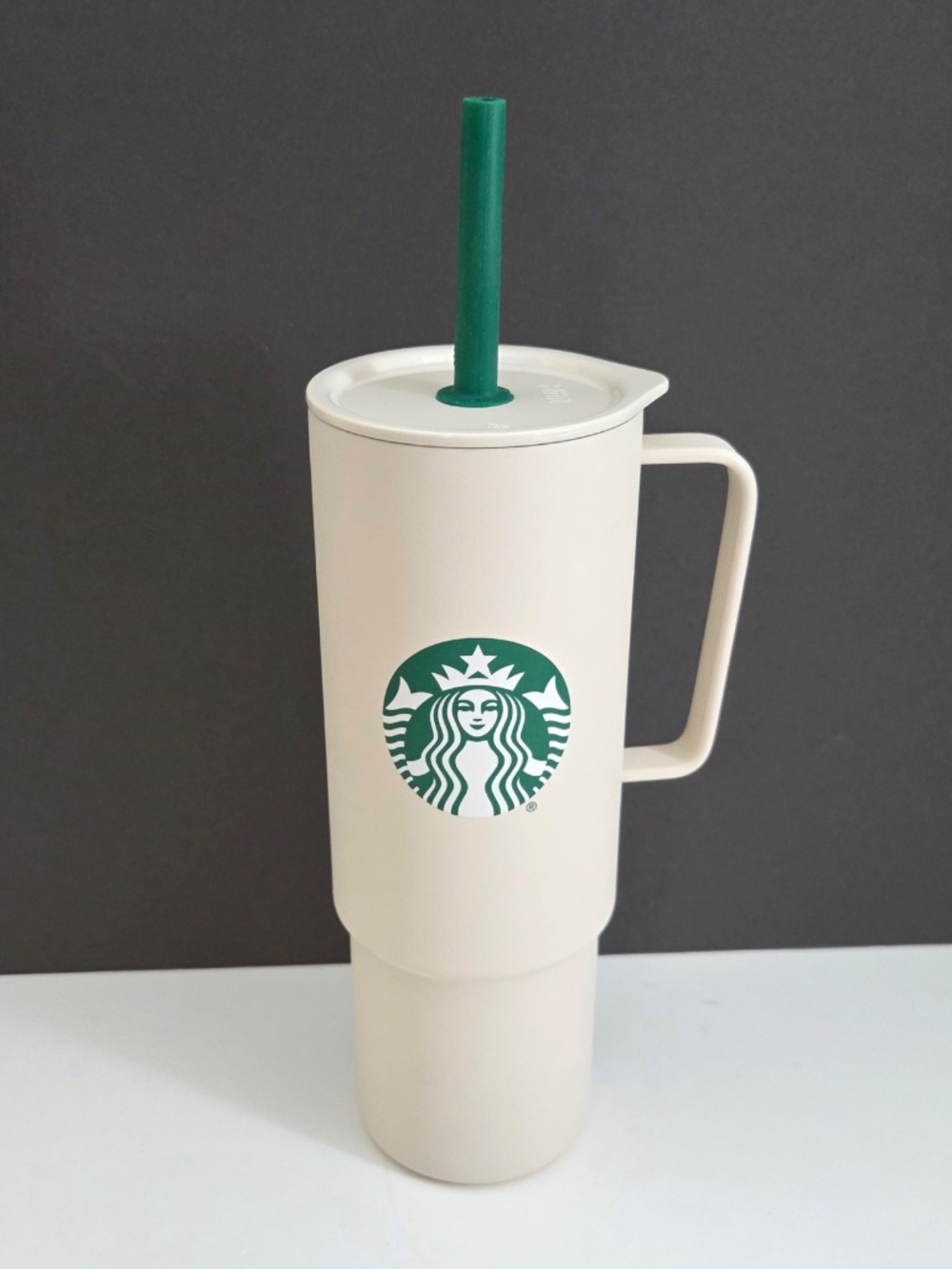Starbucks x MiiR 2025 Limited Holiday White/Beige Tumbler 32oz with Handle - Picture 3 of 8